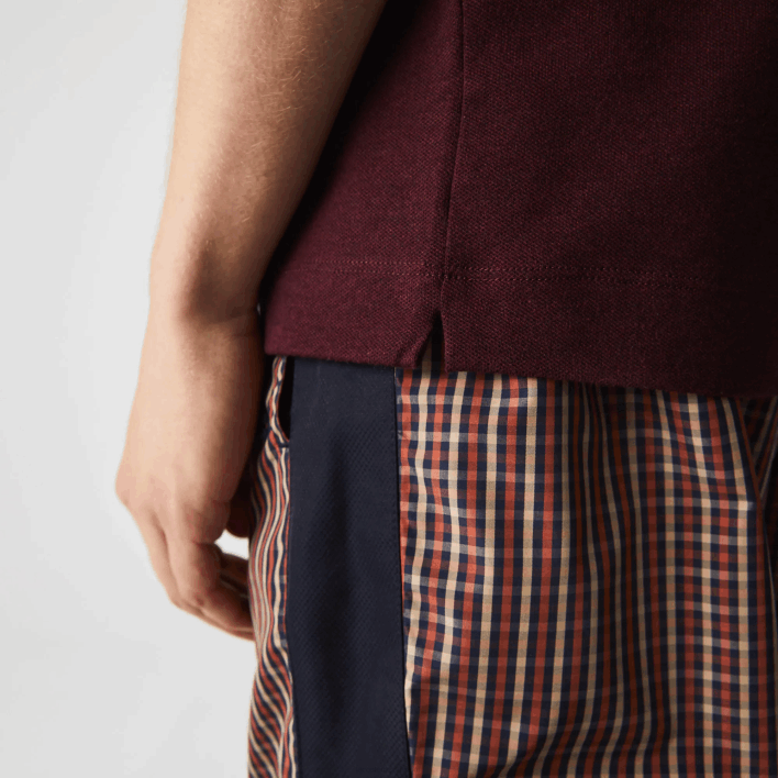 Lacoste Smart Paris Stretch Cotton Pique Polo 646T764 Bordeaux SXL Men