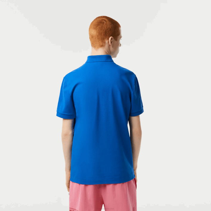 Lacoste Smart Paris Stretch Cotton Pique Polo 646T78 Blue KXB Men