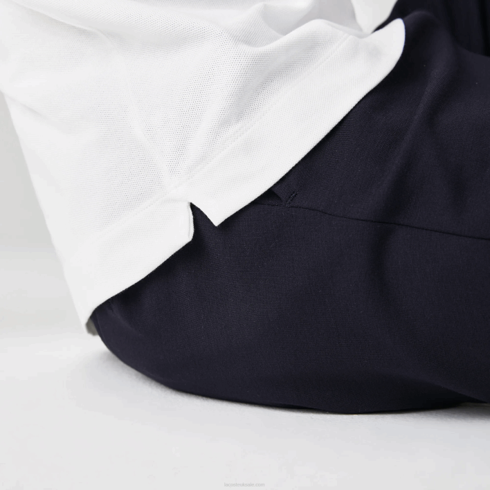 Lacoste Smart Paris Stretch Cotton Pique Polo 646T80 White 001 Men