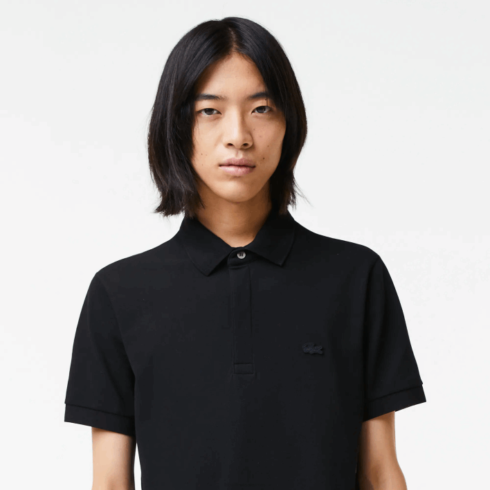 Lacoste Smart Paris Stretch Cotton Pique Polo 646T81 Black 031 Men