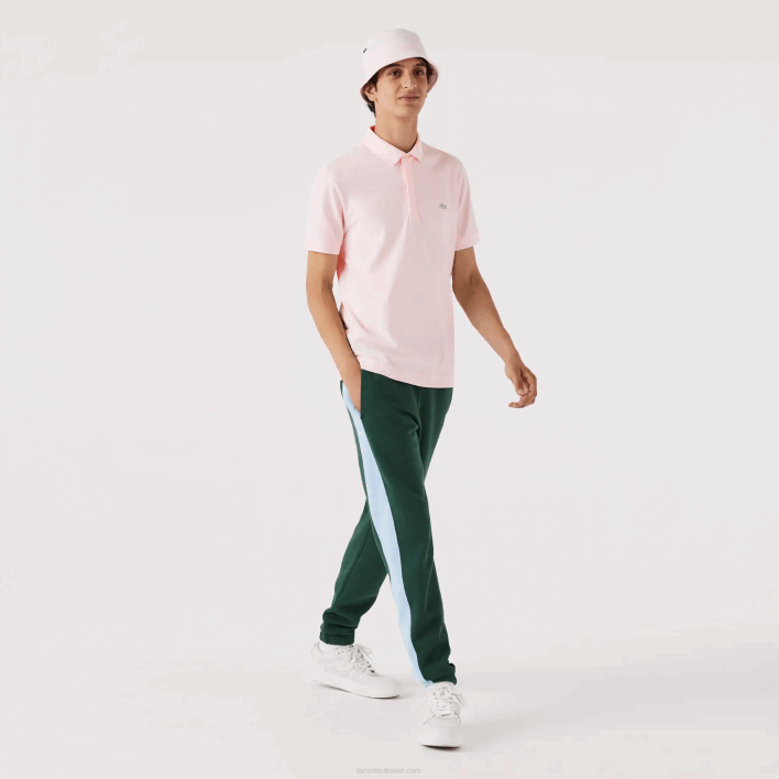 Lacoste Smart Paris Stretch Cotton Pique Polo 646T835 Light Pink T03 Men