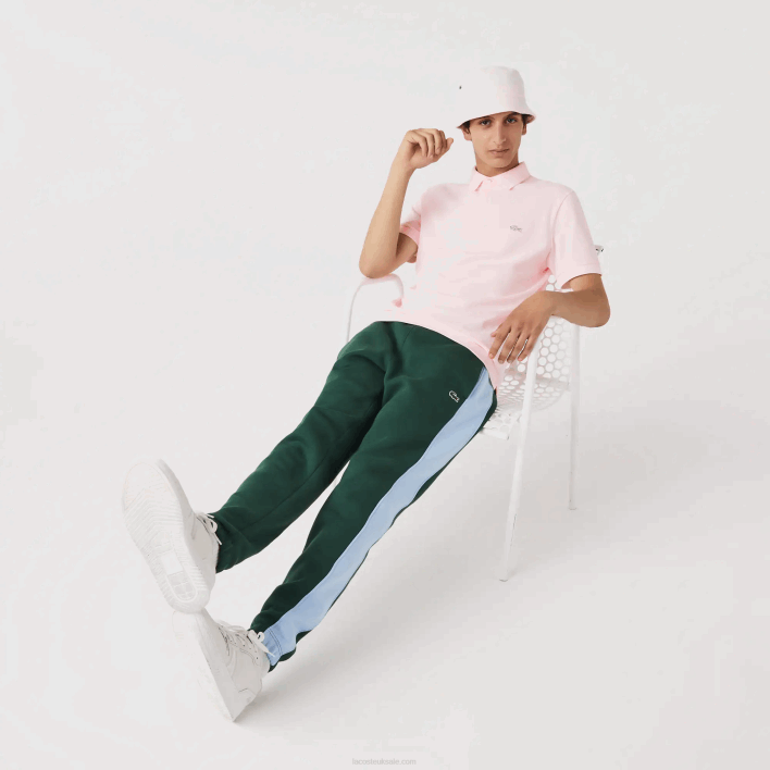 Lacoste Smart Paris Stretch Cotton Pique Polo 646T835 Light Pink T03 Men