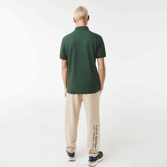 Lacoste Smart Paris Stretch Cotton Pique Polo 646T854 Green 5HX Men