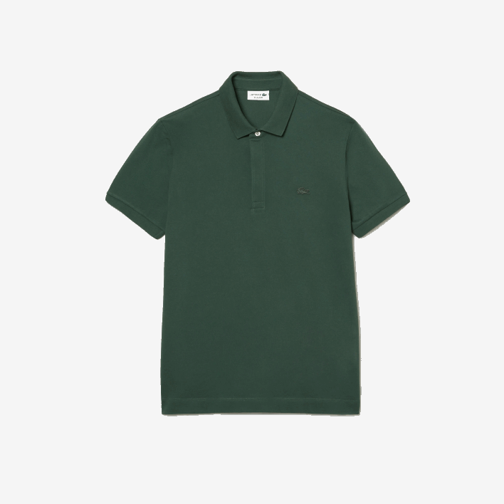 Lacoste Smart Paris Stretch Cotton Pique Polo 646T854 Green 5HX Men