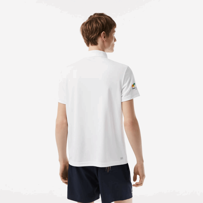 Lacoste Sport Miami Open Edition Pique Polo 646T205 White 001 Men