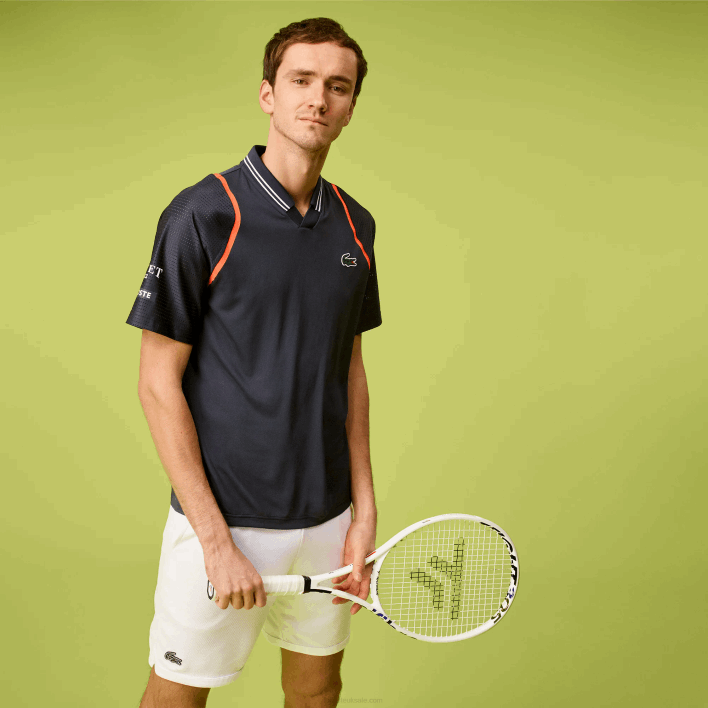 Lacoste Tennis x Daniil Medvedev Polo 646T235 Blue KXE Men