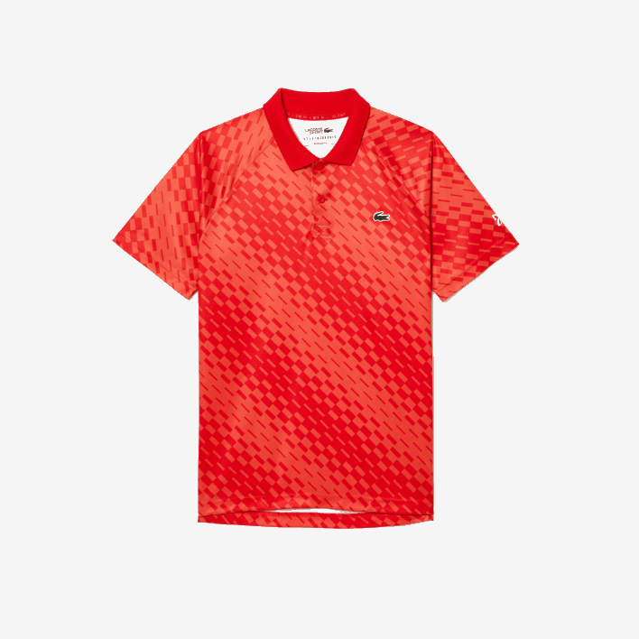 Lacoste Tennis x Novak Djokovic Fan Version Polo 646T110 Red Orange WI9 Men