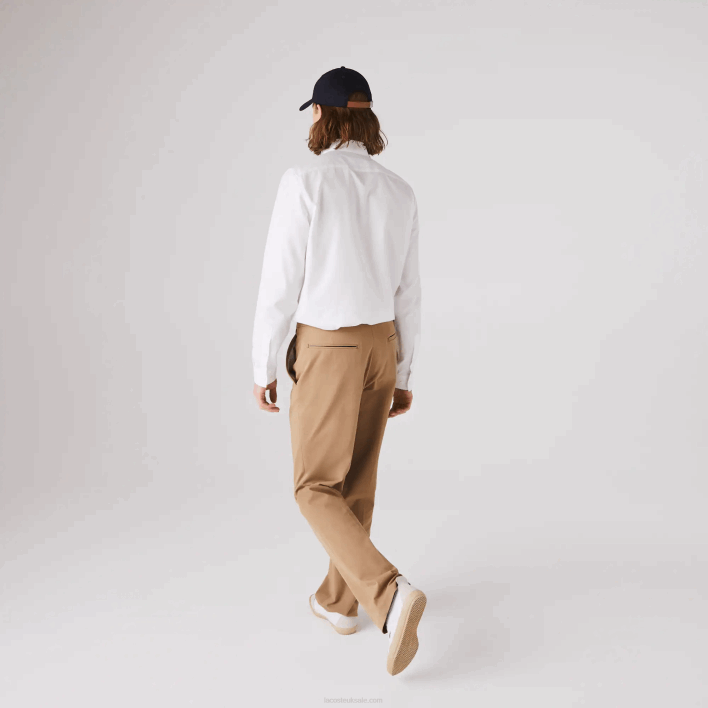 Lacoste Regular Fit Cotton Poplin Shirt 646T1614 White 001 Men