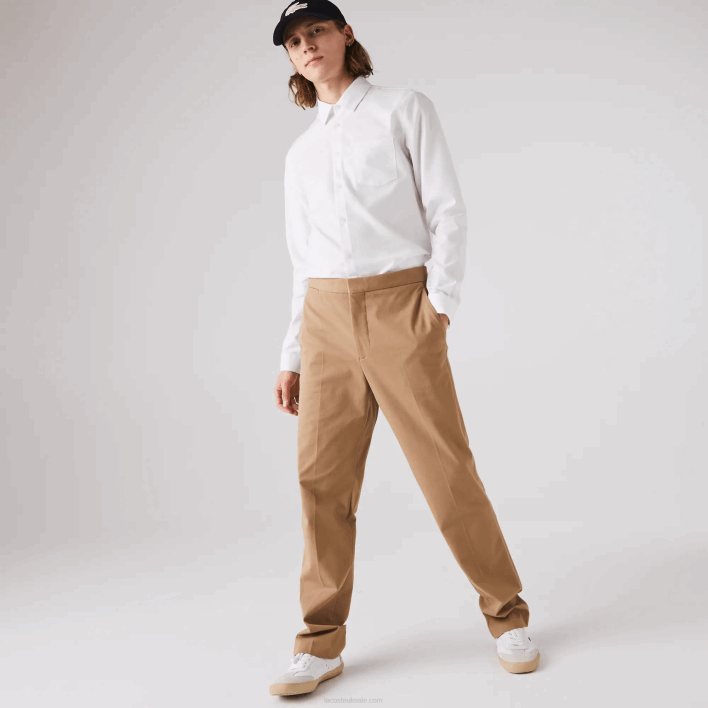 Lacoste Regular Fit Cotton Poplin Shirt 646T1614 White 001 Men