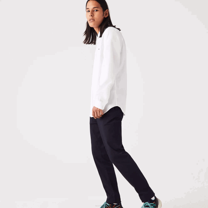Lacoste Regular Fit Premium Cotton Shirt 646T1494 White 001 Men