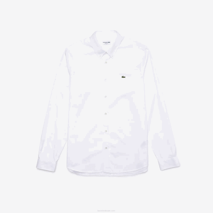 Lacoste Regular Fit Premium Cotton Shirt 646T1494 White 001 Men