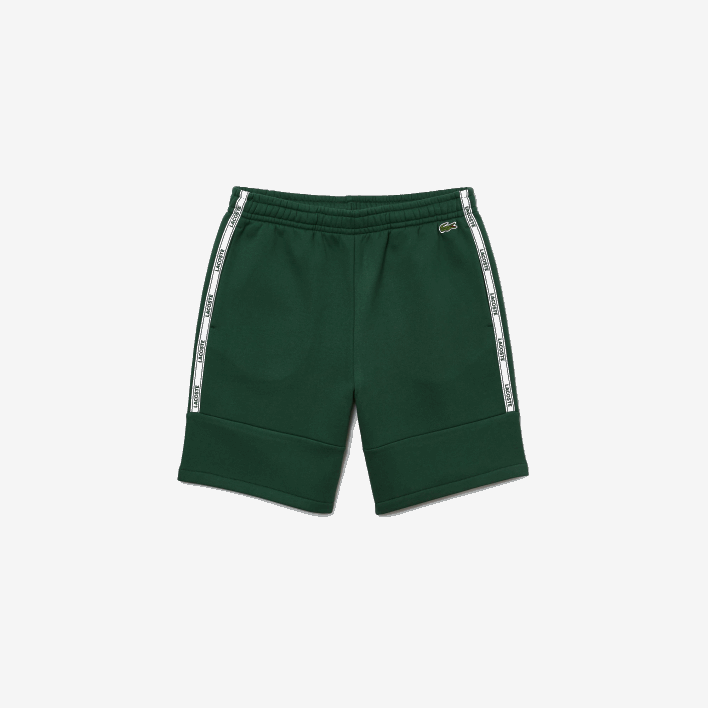 Lacoste Branded Bands Cotton Fleece Blend Shorts 646T1539 Green 132 Men