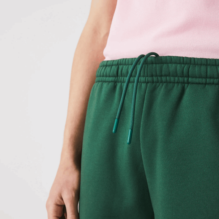 Lacoste Branded Bands Cotton Fleece Blend Shorts 646T1539 Green 132 Men