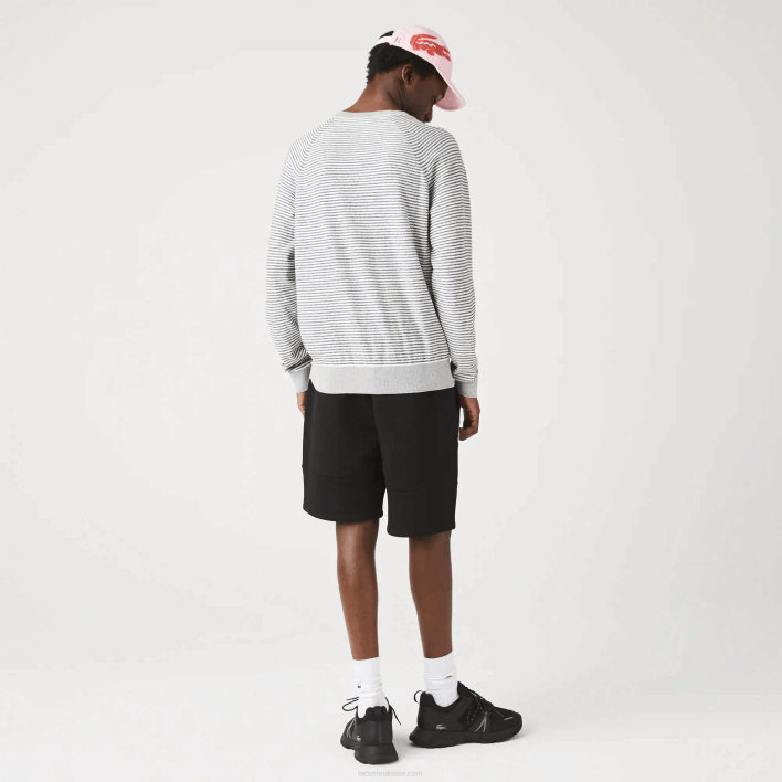 Lacoste Branded Bands Cotton Fleece Blend Shorts 646T1540 Black 031 Men