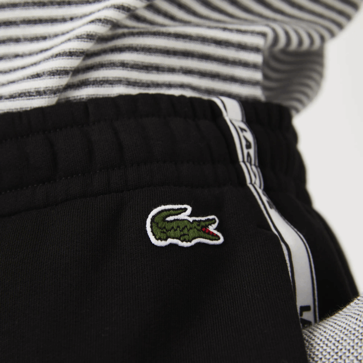 Lacoste Branded Bands Cotton Fleece Blend Shorts 646T1540 Black 031 Men