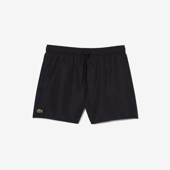 Lacoste Light Quick-Dry Swim Shorts 646T534 Black Green 964 Men