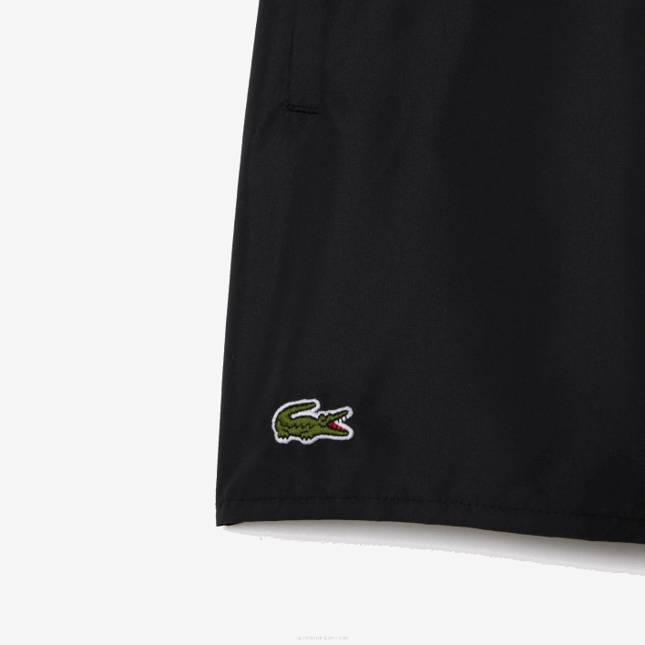 Lacoste Light Quick-Dry Swim Shorts 646T534 Black Green 964 Men