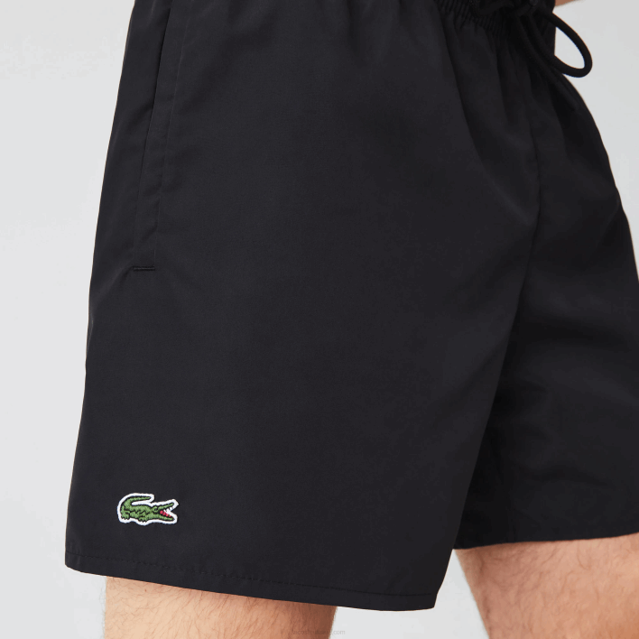 Lacoste Light Quick-Dry Swim Shorts 646T535 Black Navy Blue DY4 Men