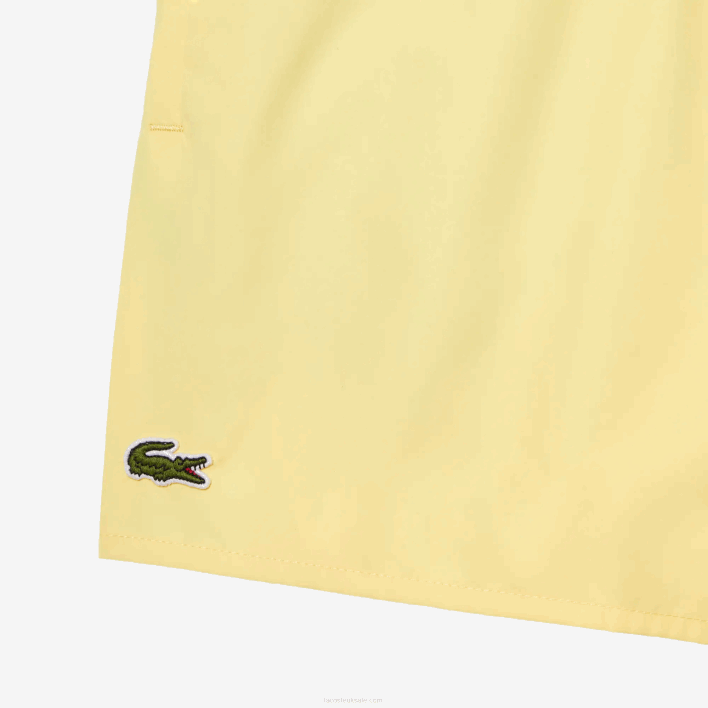 Lacoste Light Quick-Dry Swim Shorts 646T539 Yellow Green 7SH Men