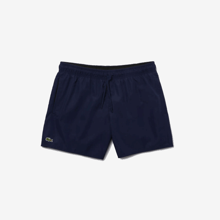Lacoste Light Quick-Dry Swim Shorts 646T541 Navy Blue Black JB1 Men