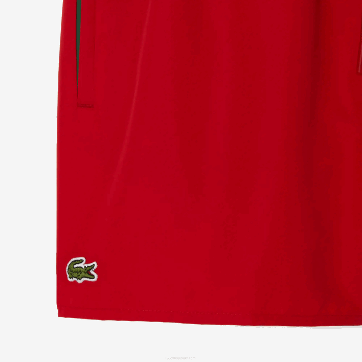 Lacoste Light Quick-Dry Swim Shorts 646T542 Red Green 8UN Men
