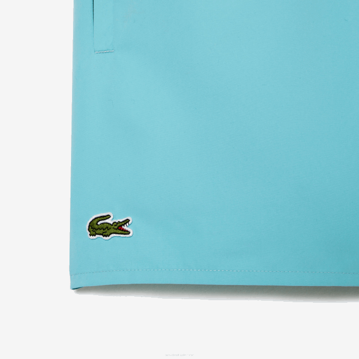 Lacoste Light Quick-Dry Swim Shorts 646T543 Turquoise Green VYI Men