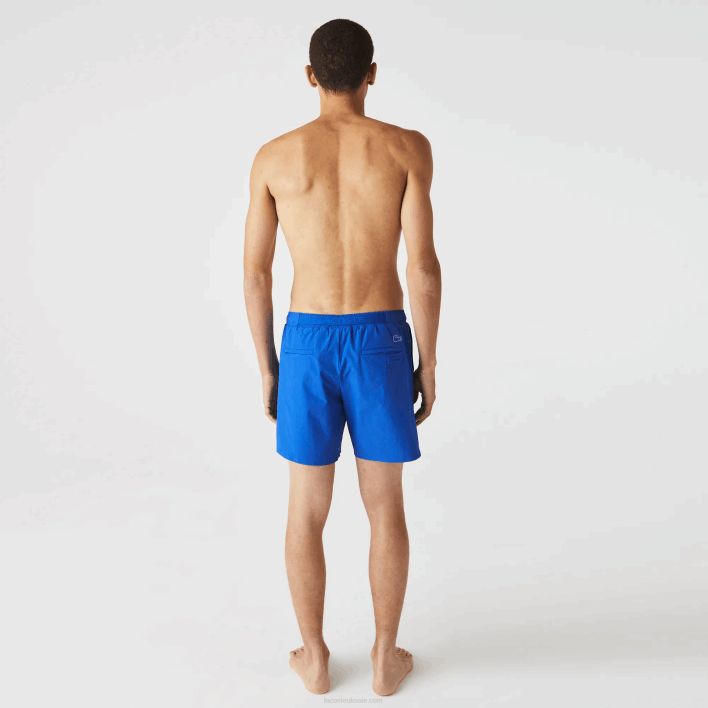 Lacoste Nautical Print Swim Shorts 646T1661 Blue White 7LC Men
