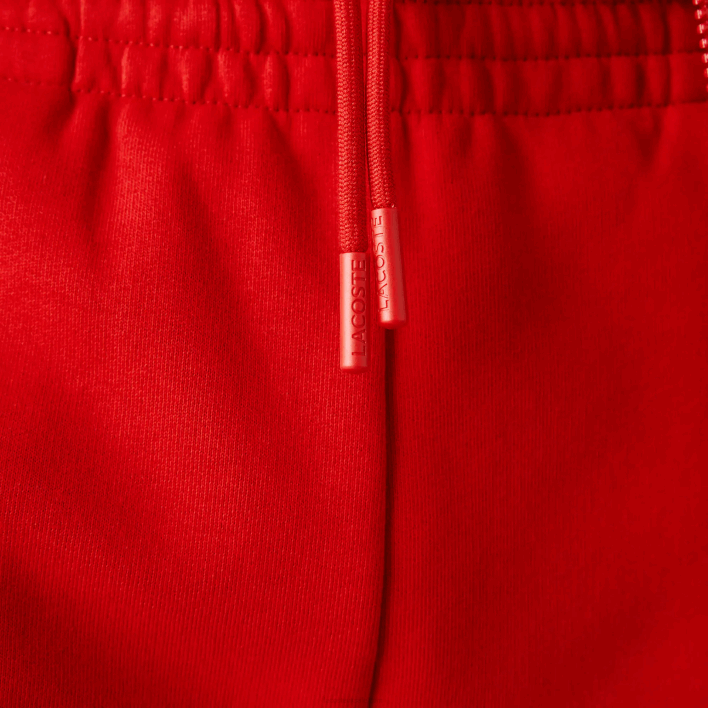 Lacoste Organic Brushed Cotton Fleece Shorts 646T1373 Red 240 Men