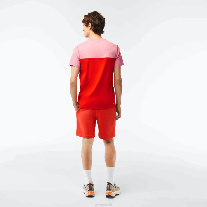 Lacoste Organic Brushed Cotton Fleece Shorts 646T453 Orange 02K Men