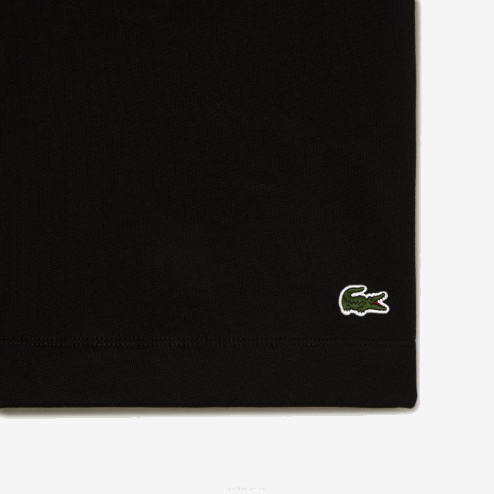 Lacoste Organic Cotton Brushed Fleece Shorts - Plus Size - Big 646T463 Black 031 Men