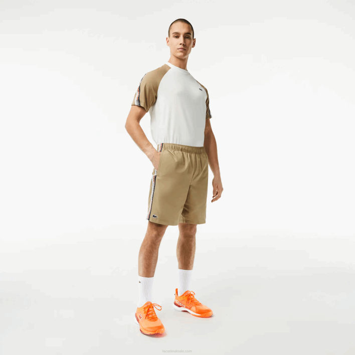 Lacoste Recycled Polyester Tennis Shorts 646T16 Beige CB8 Men