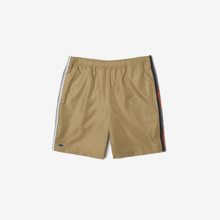 Lacoste Recycled Polyester Tennis Shorts 646T16 Beige CB8 Men