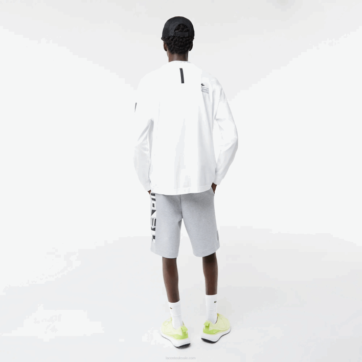 Lacoste Reflective Print Shorts 646T1355 Grey Chine CCA Men