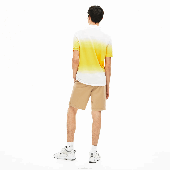 Lacoste Regular Fit Cotton Gabardine Bermuda Shorts 646T1620 Beige 02S Men