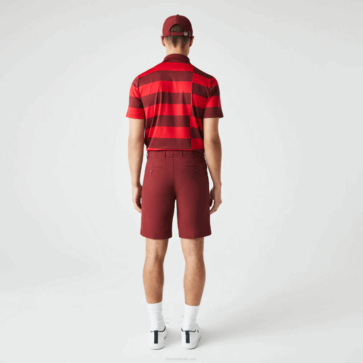 Lacoste SPORT Lightweight Stretch Golf Shorts 646T445 Bordeaux ZS1 Men