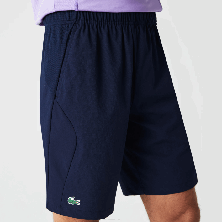 Lacoste SPORT Regular Fit Seamless Tennis Shorts 646T1331 Navy Blue 423 Men