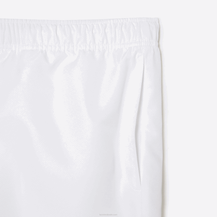 Lacoste SPORT Relaxed Fit Jersey Lined Shorts - Plus Size - Big 646T1446 White 001 Men