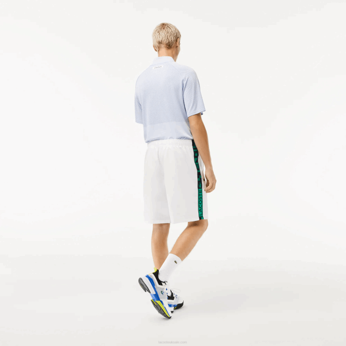 Lacoste SPORT Taffeta Tennis Shorts 646T1333 White 001 Men