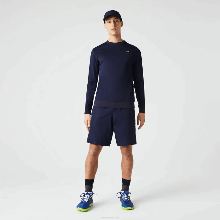 Lacoste SPORT Taffeta Tennis Shorts 646T1334 Navy Blue 166 Men