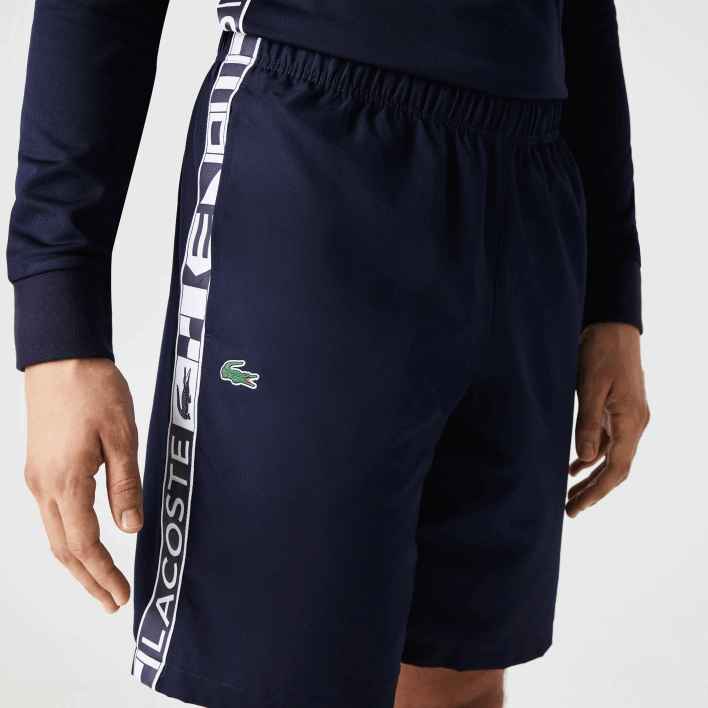 Lacoste SPORT Taffeta Tennis Shorts 646T1334 Navy Blue 166 Men
