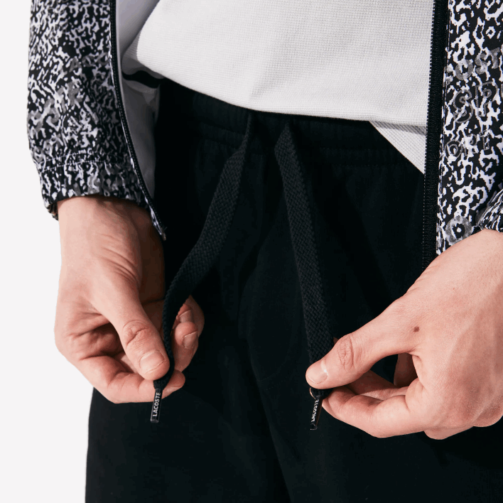 Lacoste SPORT Tennis Fleece Shorts 646T1337 Black 031 Men