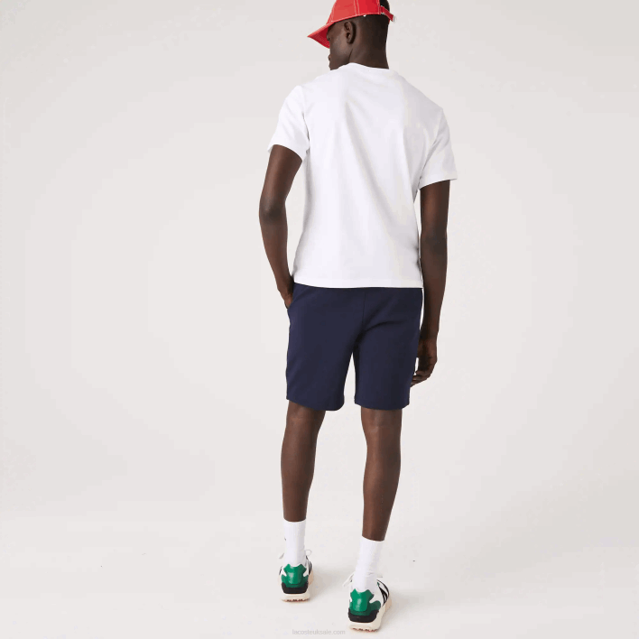 Lacoste SPORT Tennis Fleece Shorts 646T1338 Navy Blue 166 Men