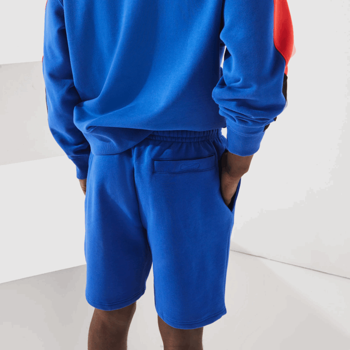 Lacoste SPORT Tennis Fleece Shorts 646T1339 Blue HJM Men