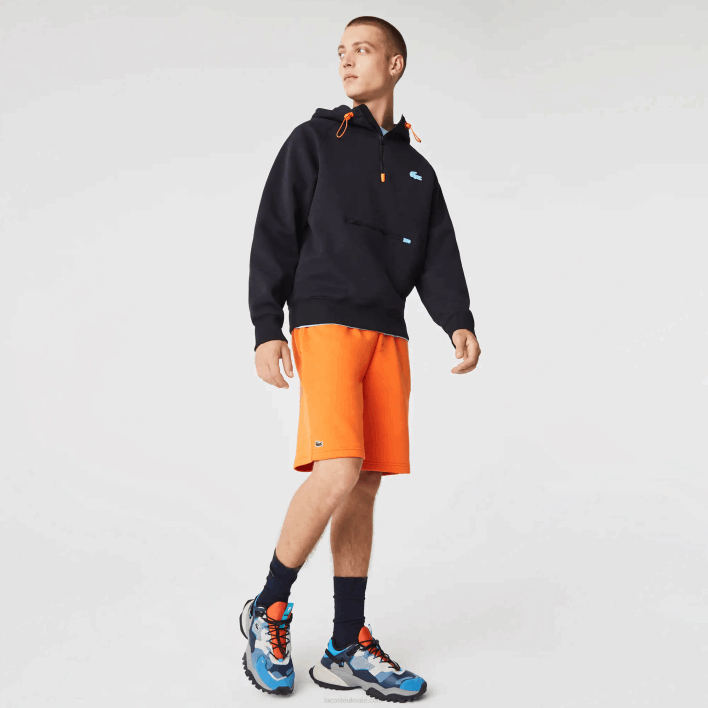 Lacoste SPORT Tennis Fleece Shorts 646T1577 Orange TV1 Men