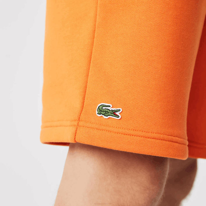 Lacoste SPORT Tennis Fleece Shorts 646T1577 Orange TV1 Men