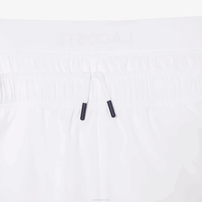 Lacoste SPORT Ultra-Light Shorts 646T1409 White Navy Blue 522 Men