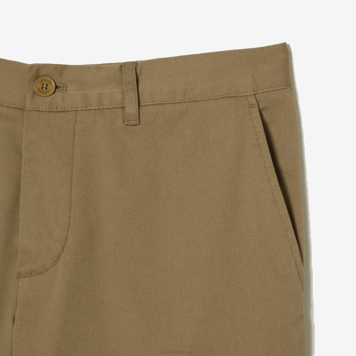 Lacoste Slim Fit Stretch Cotton Bermuda Shorts 646T431 Beige CB8 Men