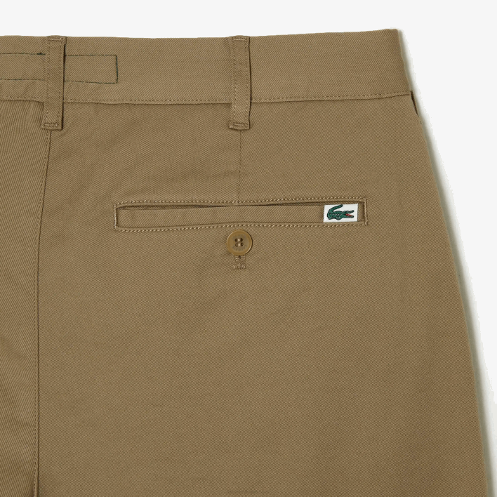 Lacoste Slim Fit Stretch Cotton Bermuda Shorts 646T431 Beige CB8 Men