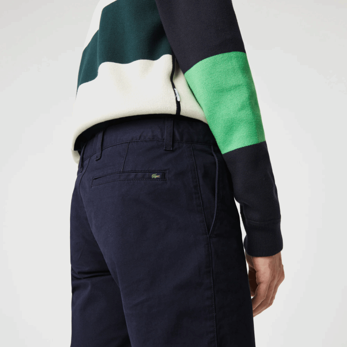 Lacoste Slim Fit Stretch Gabardine Shorts 646T554 Navy Blue 166 Men
