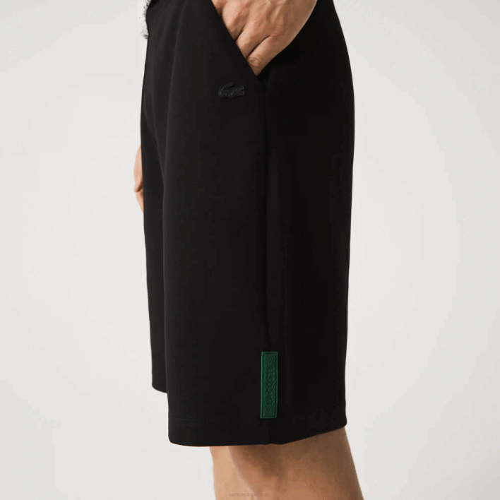 Lacoste Stretch Cotton Blend Shorts 646T1390 Black 031 Men
